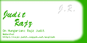 judit rajz business card